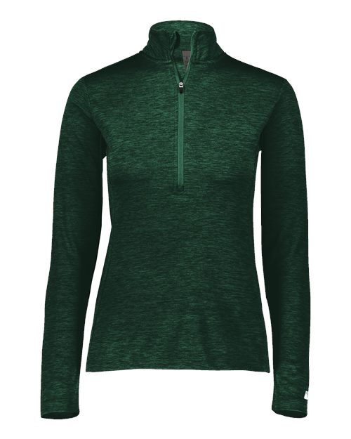 Russell Athletic Women's Striated Quarter-Zip Pullover QZ7EAX