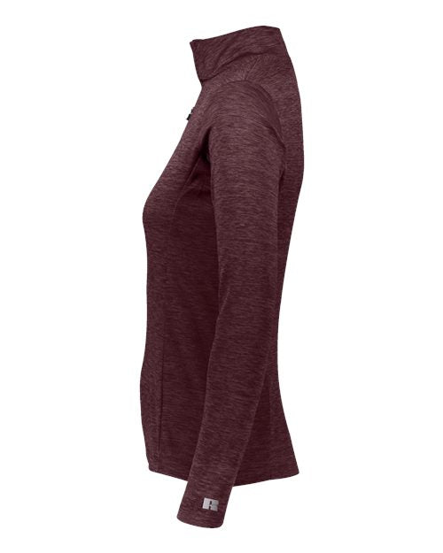 Russell Athletic Women's Striated Quarter-Zip Pullover QZ7EAX