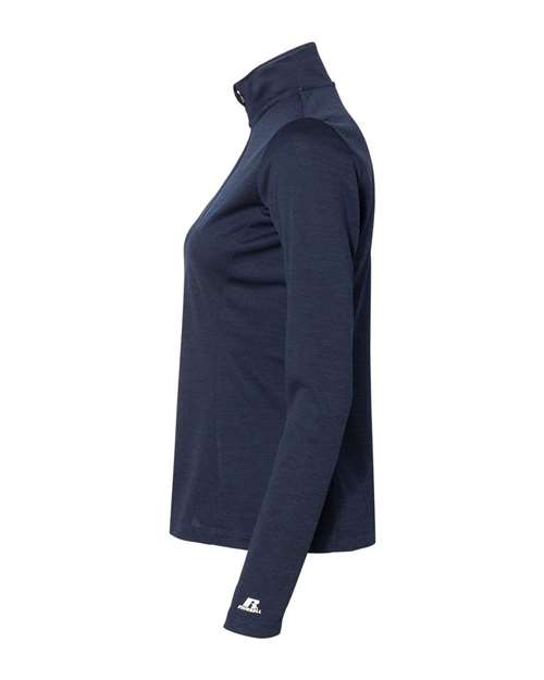 Russell Athletic Women's Striated Quarter-Zip Pullover QZ7EAX
