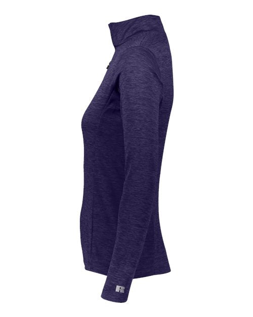 Russell Athletic Women's Striated Quarter-Zip Pullover QZ7EAX