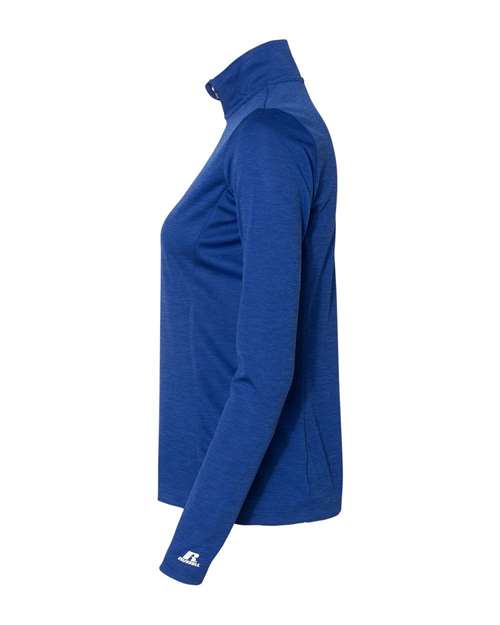 Russell Athletic Women's Striated Quarter-Zip Pullover QZ7EAX