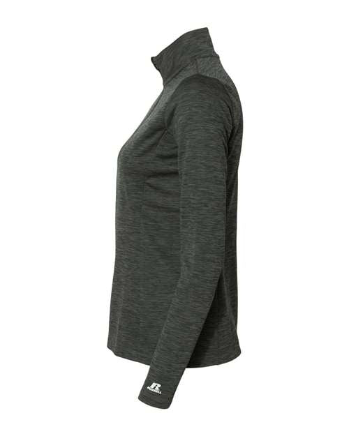 Russell Athletic Women's Striated Quarter-Zip Pullover QZ7EAX