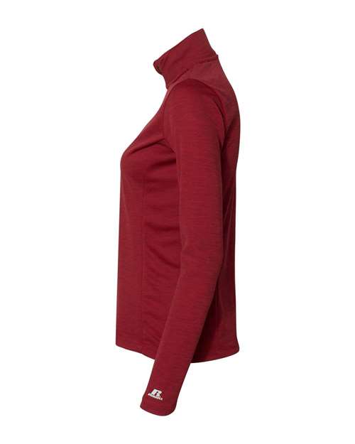 Russell Athletic Women's Striated Quarter-Zip Pullover QZ7EAX