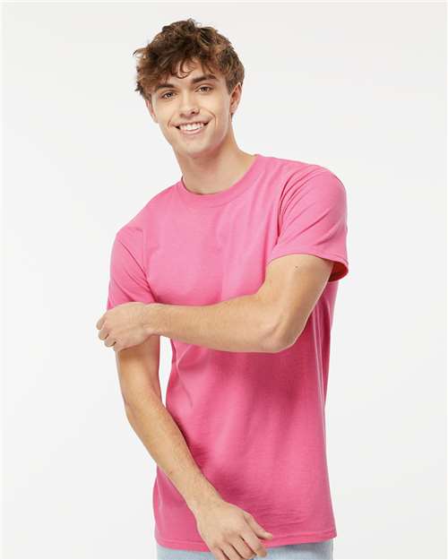 M&O Men's Gold Soft Touch T-Shirt 4800 - Azalea