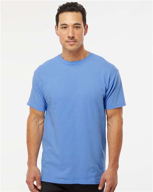 M&O Men's Gold Soft Touch T-Shirt 4800 - Carolina Blue