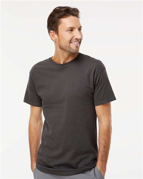 M&O Men's Gold Soft Touch T-Shirt 4800 - Charcoal