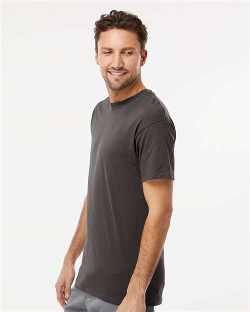 M&O Men's Gold Soft Touch T-Shirt 4800 - Charcoal
