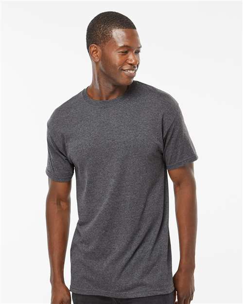 M&O Men's Gold Soft Touch T-Shirt 4800 - Dark Heather