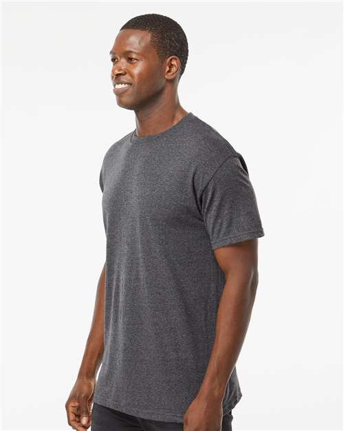 M&O Men's Gold Soft Touch T-Shirt 4800 - Dark Heather