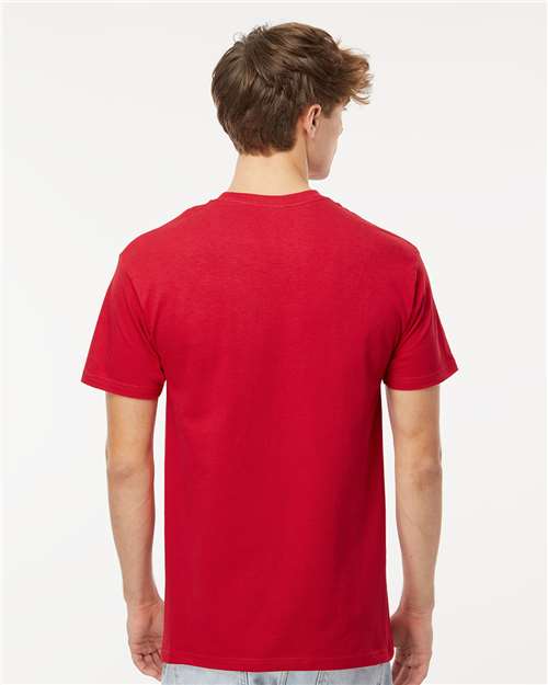 M&O Men's Gold Soft Touch T-Shirt 4800 - Deep Red