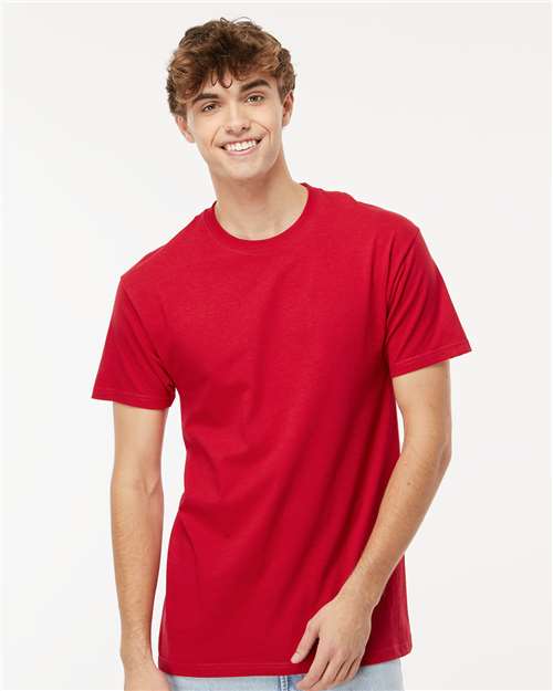M&O Men's Gold Soft Touch T-Shirt 4800 - Deep Red