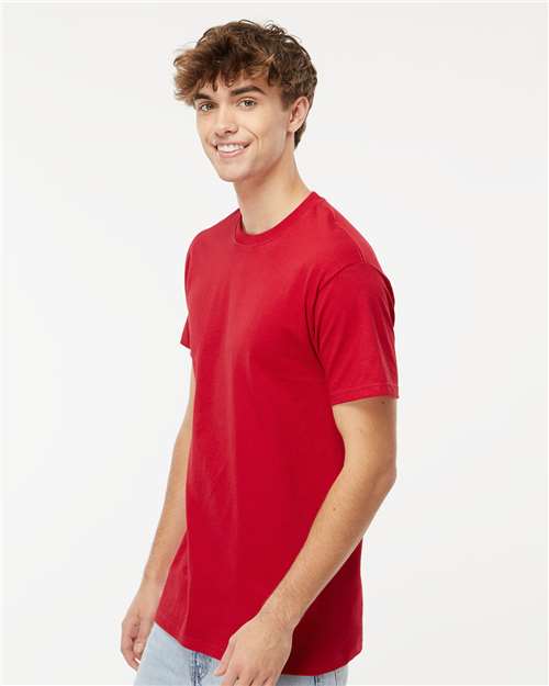 M&O Men's Gold Soft Touch T-Shirt 4800 - Deep Red