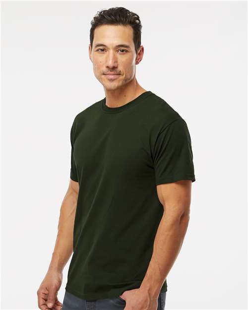 M&O Men's Gold Soft Touch T-Shirt 4800 - Forest Green