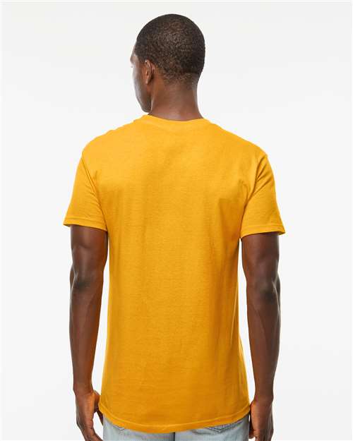 M&O Men's Gold Soft Touch T-Shirt 4800 - Gold