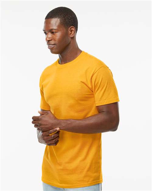 M&O Men's Gold Soft Touch T-Shirt 4800 - Gold