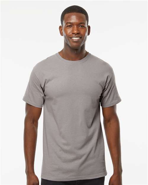M&O Men's Gold Soft Touch T-Shirt 4800 - Gravel