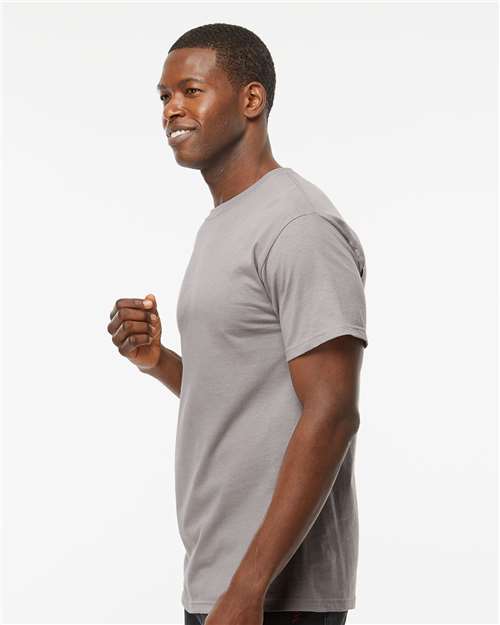 M&O Men's Gold Soft Touch T-Shirt 4800 - Gravel