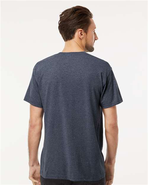 M&O Men's Gold Soft Touch T-Shirt 4800 - Heather Navy