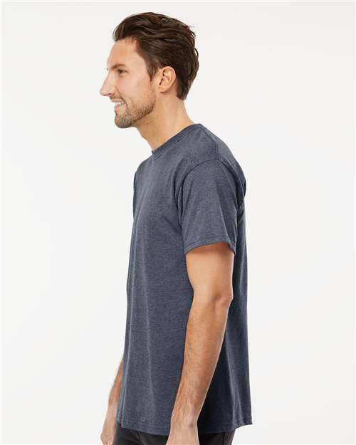 M&O Men's Gold Soft Touch T-Shirt 4800 - Heather Navy