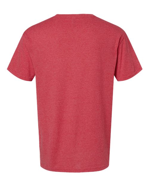 M&O Men's Gold Soft Touch T-Shirt 4800 - Heather Red