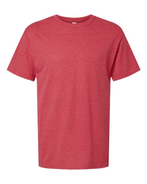 M&O Men's Gold Soft Touch T-Shirt 4800 - Heather Red