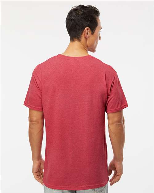 M&O Men's Gold Soft Touch T-Shirt 4800 - Heather Red