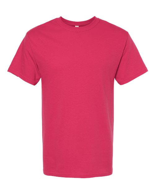 M&O Men's Gold Soft Touch T-Shirt 4800 - Heliconia