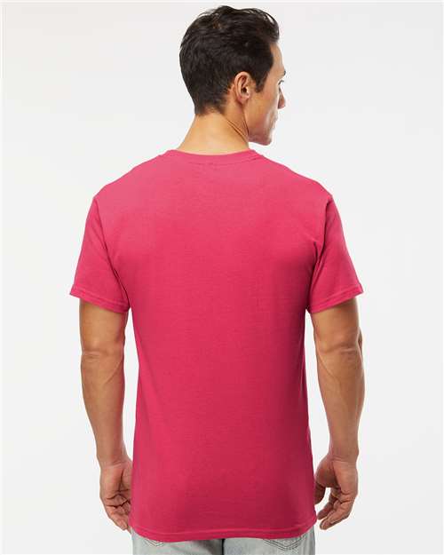 M&O Men's Gold Soft Touch T-Shirt 4800 - Heliconia