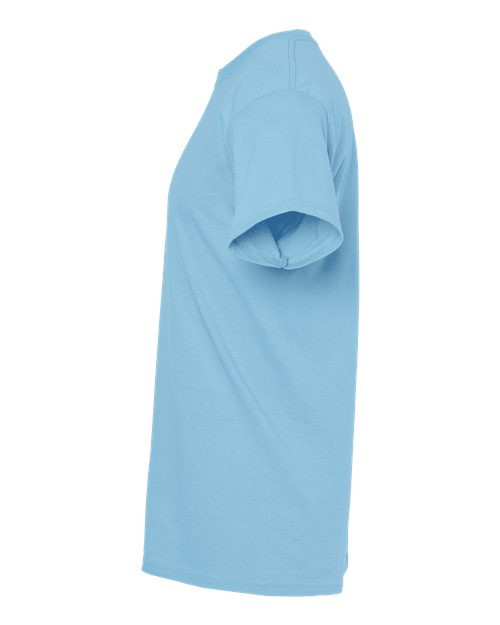 M&O Men's Gold Soft Touch T-Shirt 4800 - Light Blue