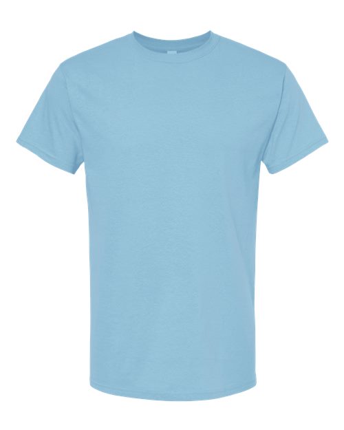 M&O Men's Gold Soft Touch T-Shirt 4800 - Light Blue