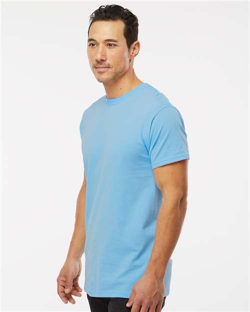 M&O Men's Gold Soft Touch T-Shirt 4800 - Light Blue