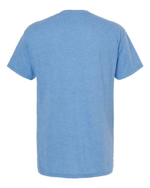M&O Men's Gold Soft Touch T-Shirt 4800 - Light Blue Heather