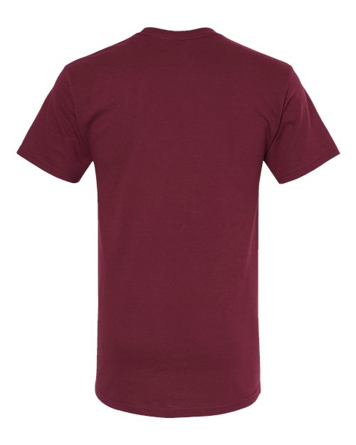 M&O Men's Gold Soft Touch T-Shirt 4800 - Maroon