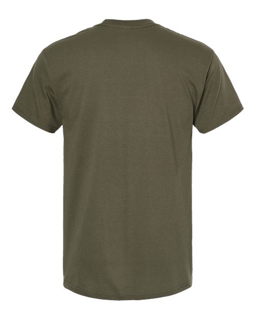 M&O Men's Gold Soft Touch T-Shirt 4800 - Military Green