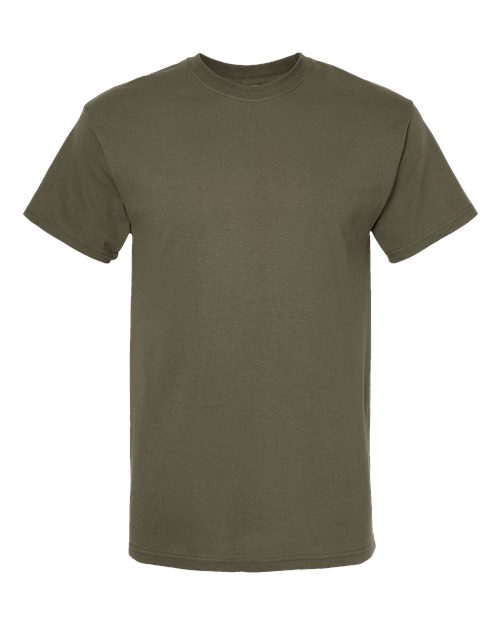 M&O Men's Gold Soft Touch T-Shirt 4800 - Military Green