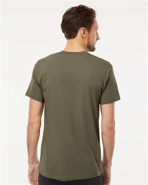 M&O Men's Gold Soft Touch T-Shirt 4800 - Military Green