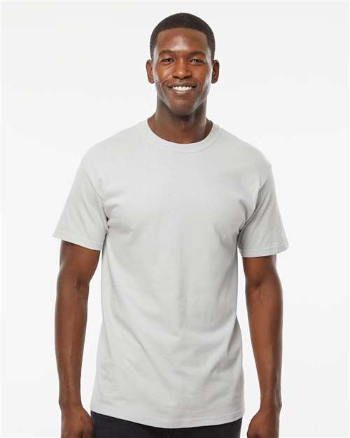 M&O Men's Gold Soft Touch T-Shirt 4800 - Platinum