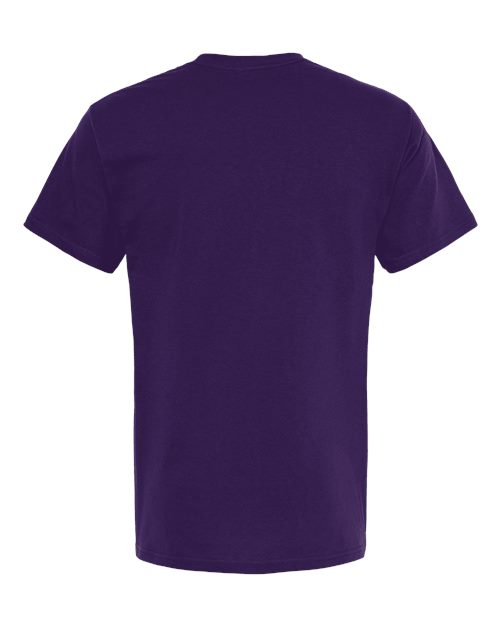 M&O Men's Gold Soft Touch T-Shirt 4800 - Purple