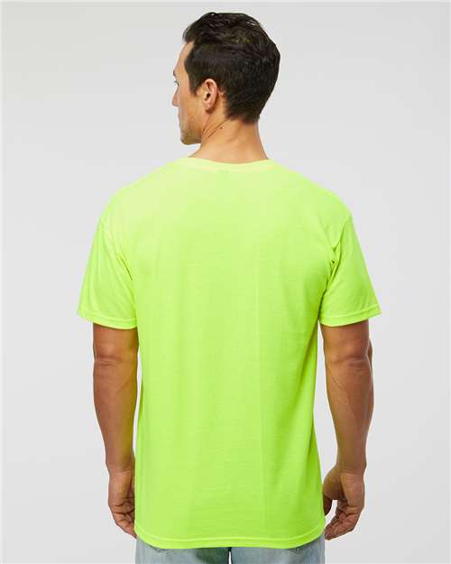 M&O Men's Gold Soft Touch T-Shirt 4800 - Safety Green