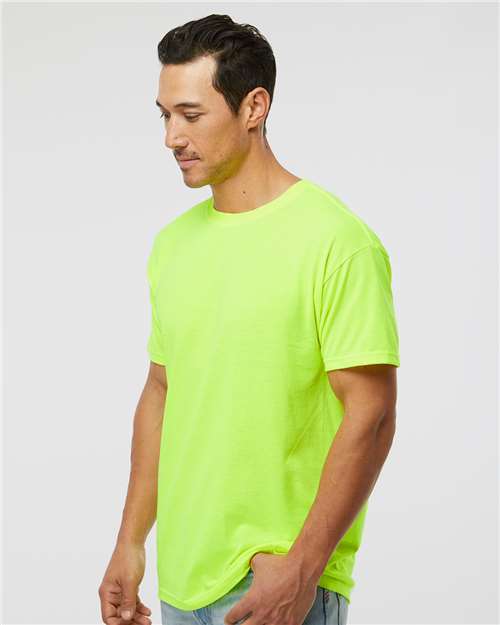 M&O Men's Gold Soft Touch T-Shirt 4800 - Safety Green