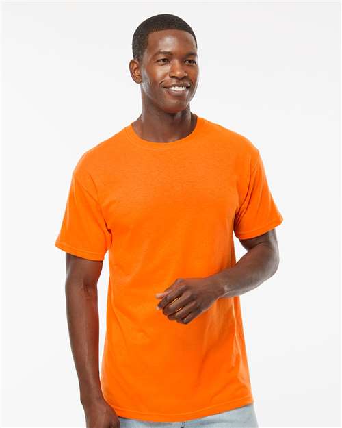 M&O Men's Gold Soft Touch T-Shirt 4800 - Safety Orange