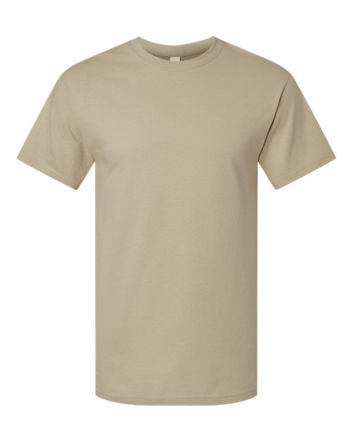 M&O Men's Gold Soft Touch T-Shirt 4800 - Sand
