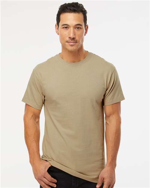 M&O Men's Gold Soft Touch T-Shirt 4800 - Sand