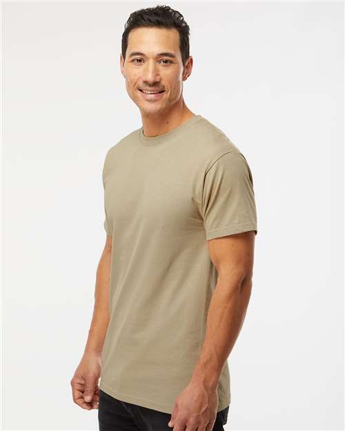 M&O Men's Gold Soft Touch T-Shirt 4800 - Sand