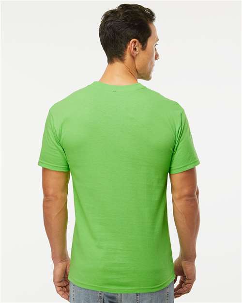 M&O Men's Gold Soft Touch T-Shirt 4800 - Vivid Lime