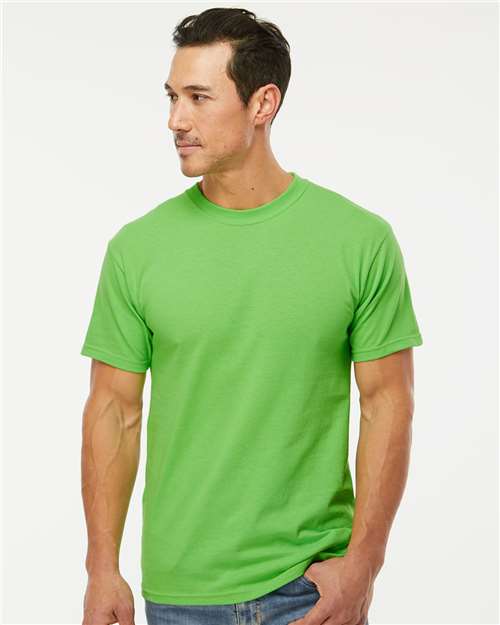 M&O Men's Gold Soft Touch T-Shirt 4800 - Vivid Lime