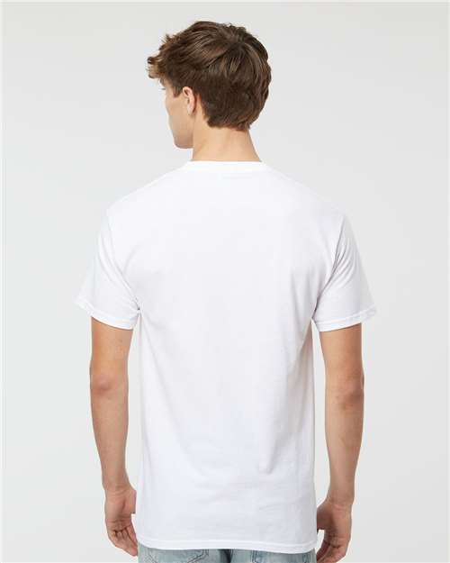 M&O Men's Gold Soft Touch T-Shirt 4800 - White