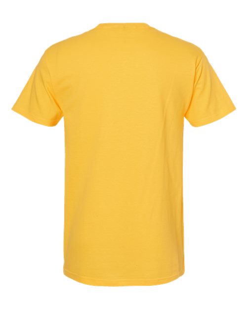 M&O Men's Gold Soft Touch T-Shirt 4800 - Yellow