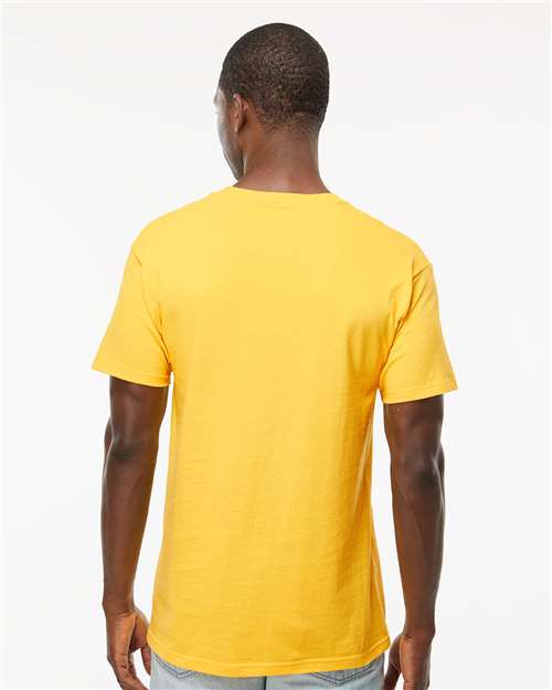 M&O Men's Gold Soft Touch T-Shirt 4800 - Yellow