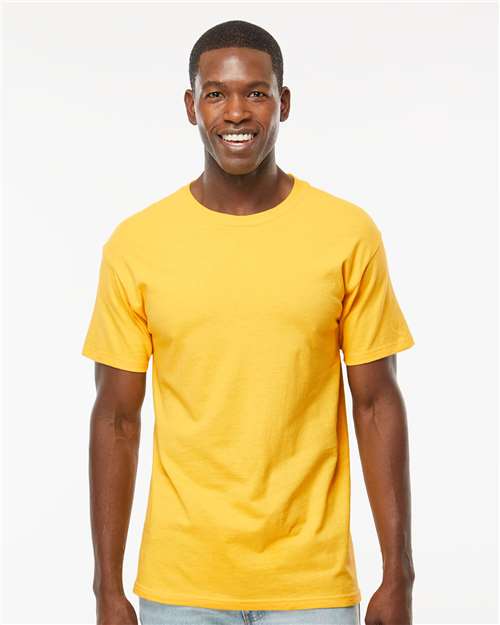 M&O Men's Gold Soft Touch T-Shirt 4800 - Yellow